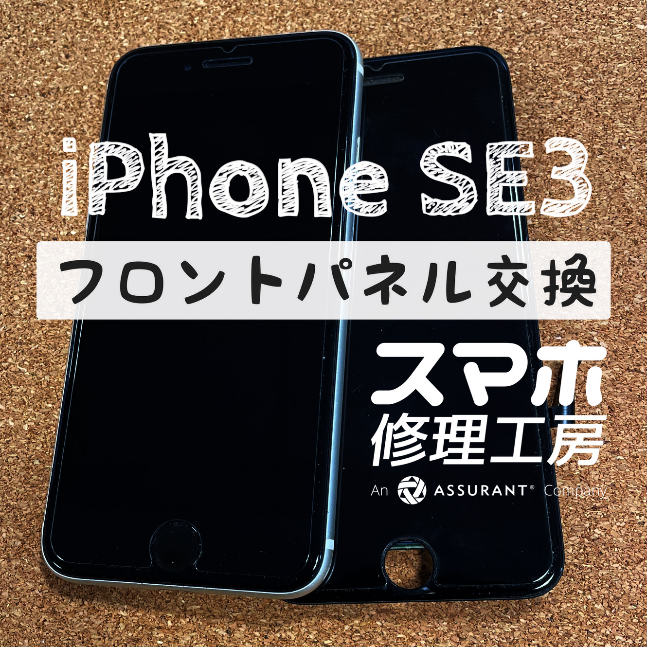 突然タッチが全く効かなくなってしまった…iPhone SE3の画面を交換修理しました！【スマホ修理工房イオン飯田店】